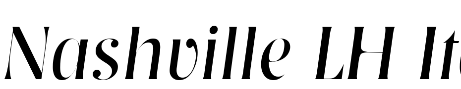 Nashville LH Italic Font Download Free