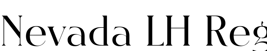 Nevada LH Regular Font Download Free