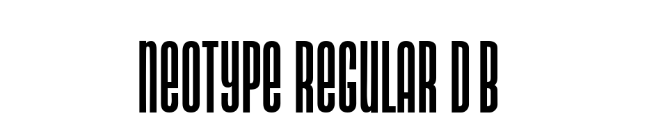 Neotype Regular DB Font Download Free