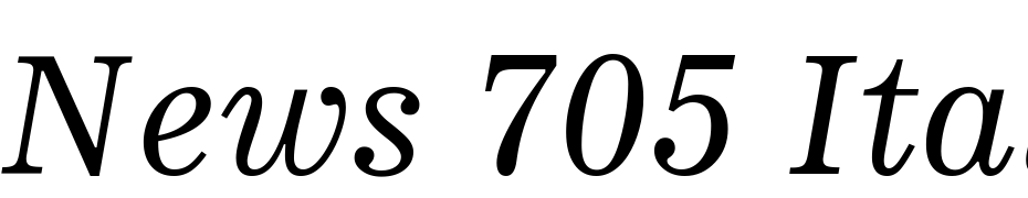 News 705 Italic BT Font Download Free