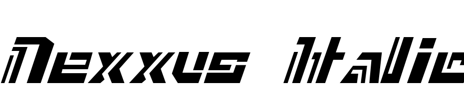 Nexxus Italic cкачати шрифт безкоштовно
