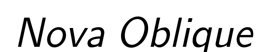 Nova Oblique Font Download Free