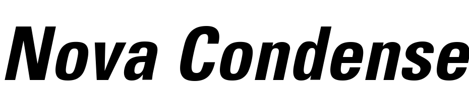 Nova Condensed SSi Bold Condensed Italic Font Download Free