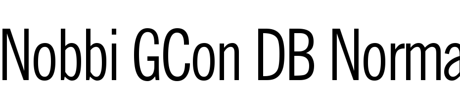 Nobbi GCon DB Normal Font Download Free
