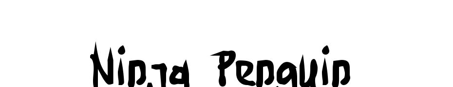 Ninja Penguin cкачати шрифт безкоштовно