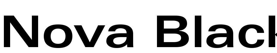 Nova Black Expanded SSi Extra Bold Expanded Polices Telecharger
