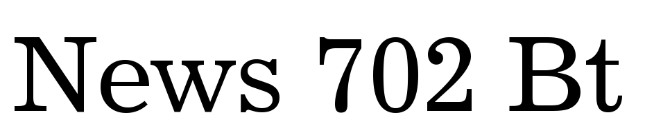 News 702 BT Font Download Free