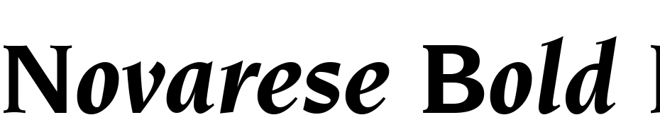 Novarese Bold Italic BT Fuente Descargar Gratis