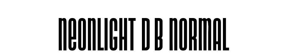 Neonlight DB Normal Font Download Free