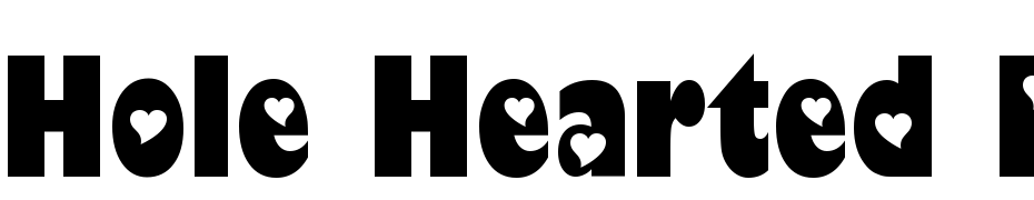 Hole Hearted Regular Font Download Free