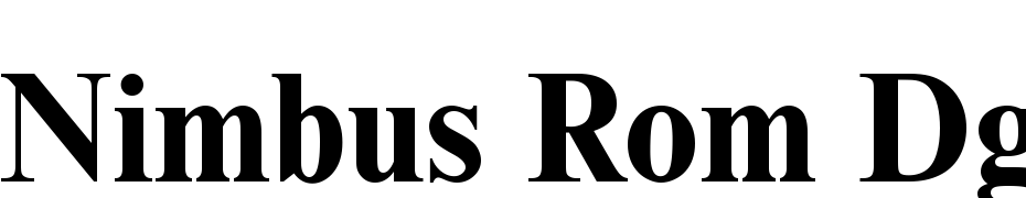Nimbus Rom DGR Bold Font Download Free
