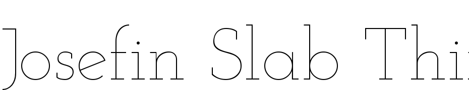 Josefin Slab Thin Font Download Free