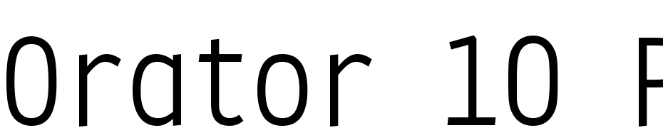 Orator 10 Pitch BT Font Download Free