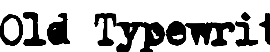 Old Typewriter Simplified Font Download Free