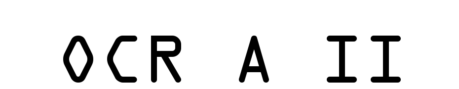 OCR A II Font Download Free