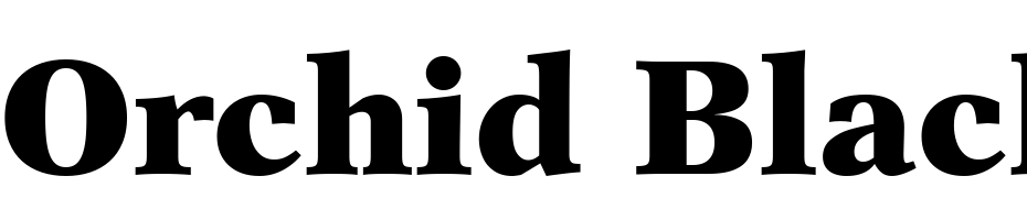 Orchid Black SSi Black Font Download Free