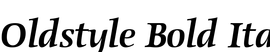 Oldstyle Bold Italic Font Download Free