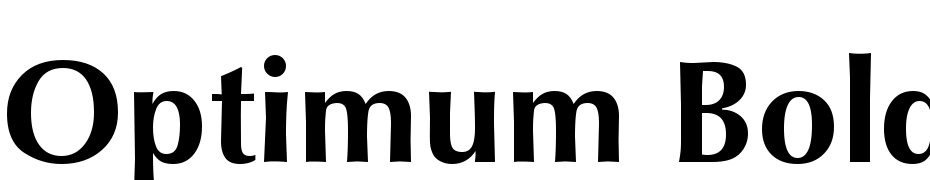 Optimum Bold Font Download Free