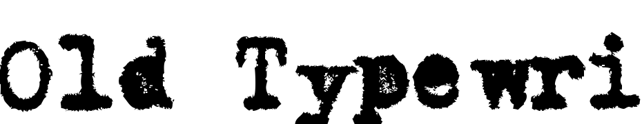Old Typewriter Messy Font Download Free