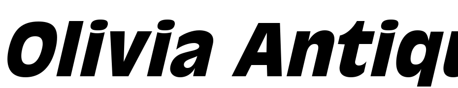 Olivia Antique Black Italic Font Download Free