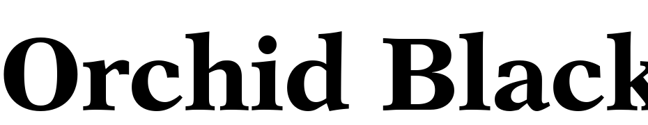 Orchid Black SSi Bold Font Download Free