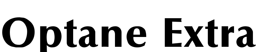 Optane Extra Bold Font Download Free