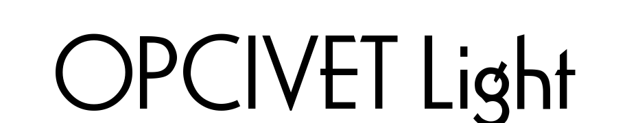 OPCIVET Light Font Download Free