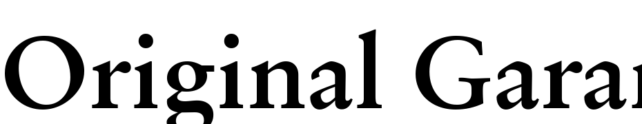 Original Garamond Bold BT Font Download Free