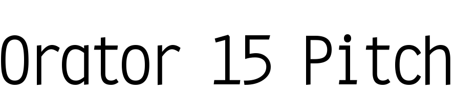 Orator 15 Pitch BT Font Download Free