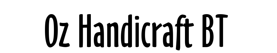 Oz Handicraft BT Font Download Free