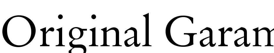 Original Garamond BT Font Download Free