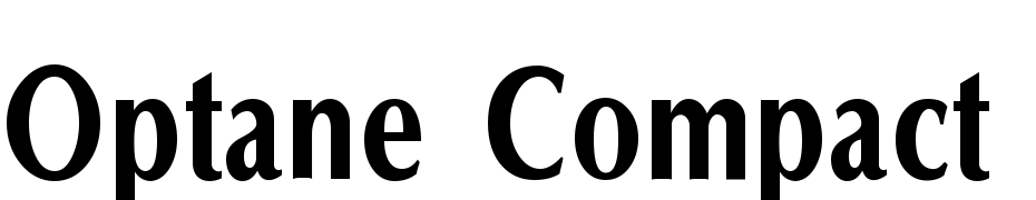 Optane Compact Extrabold Regular Font Download Free