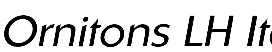 Ornitons LH Italic Font Download Free