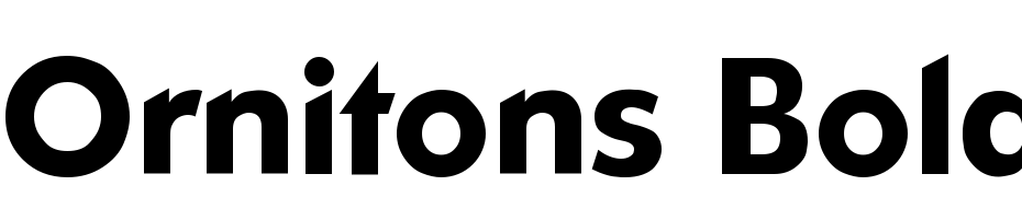 Ornitons Bold Font Download Free