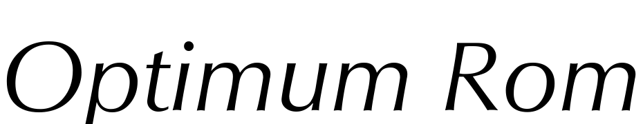 Optimum Roman Italic cкачати шрифт безкоштовно