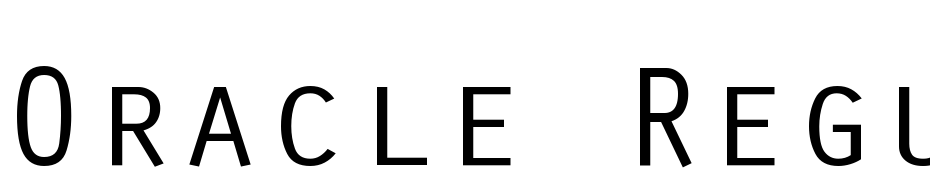 Oracle Regular Font Download Free