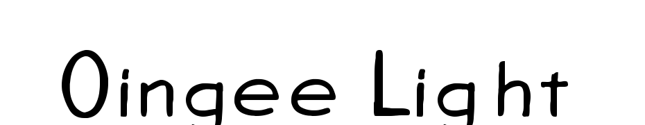 Oingee Light Font Download Free