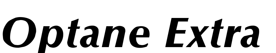 Optane Extra Bold Italic Font Download Free
