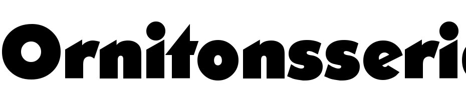 Ornitons Serial Heavy Regular DB Font Download Free