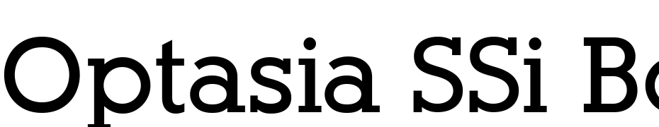 Optasia SSi Bold Font Download Free