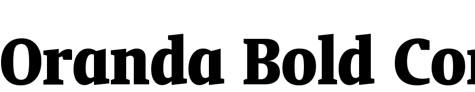 Oranda Bold Condensed BT Font Download Free
