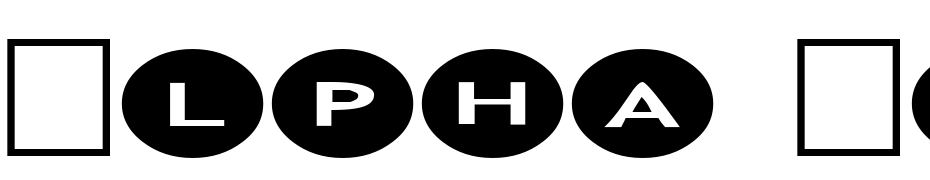 Alpha Shapes Ovals 2 Font Download Free