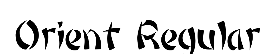Orient Regular Font Download Free