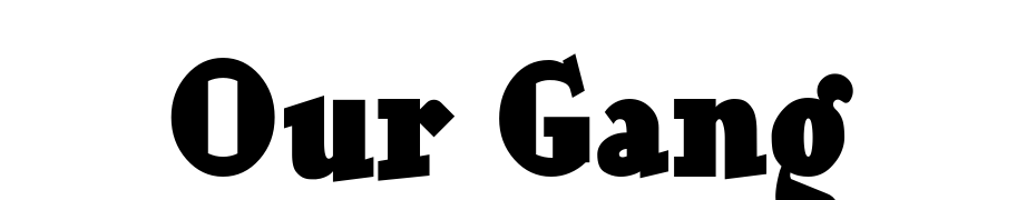 Our Gang Font Download Free
