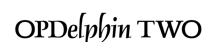 OPDelphin TWO Font Download Free