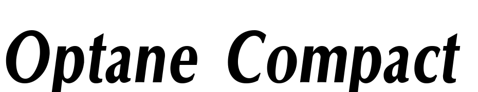 Optane Compact Extrabold Italic Font Download Free