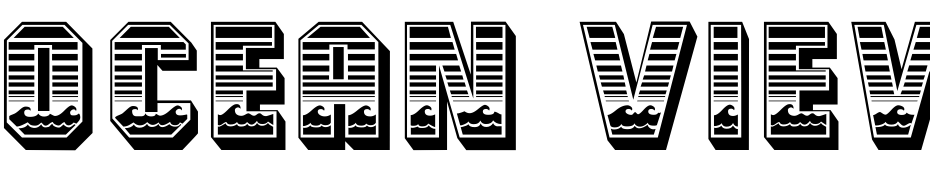 Ocean View Initials Font Download Free
