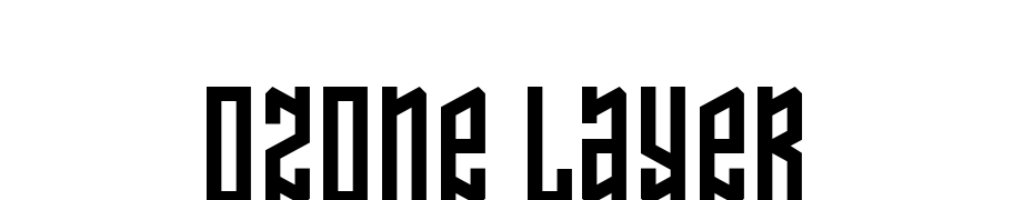 Ozone Layer Font Download Free