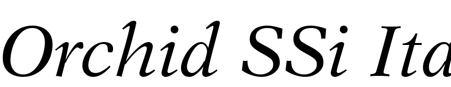 Orchid SSi Italic Font Download Free