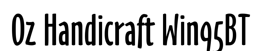 Oz Handicraft Win95BT Font Download Free